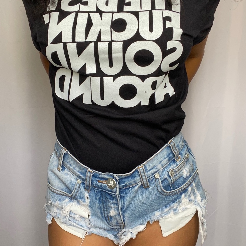 One Teaspoon Trash Whores Blue Denim Cut-offs